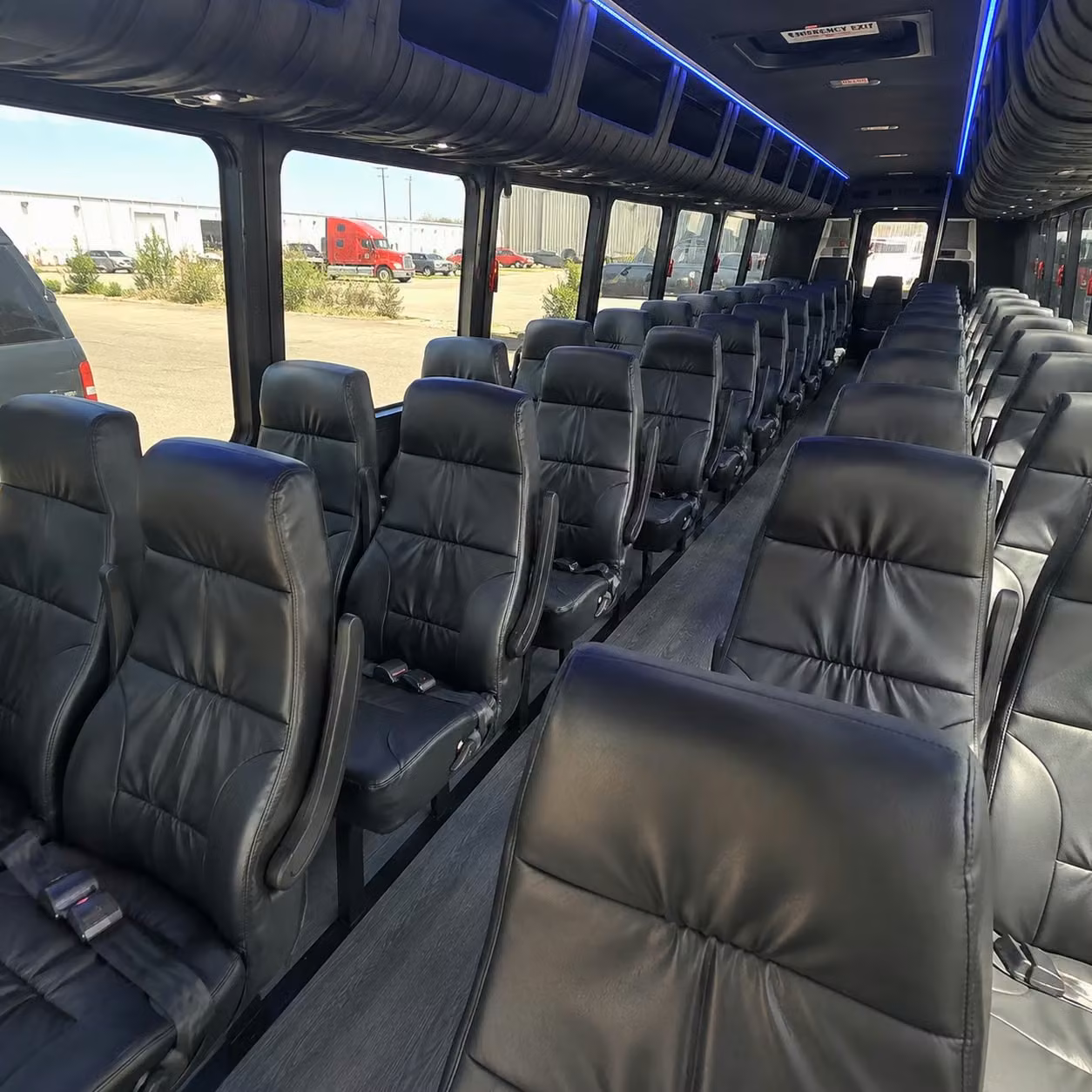 28 passenger minibus inside