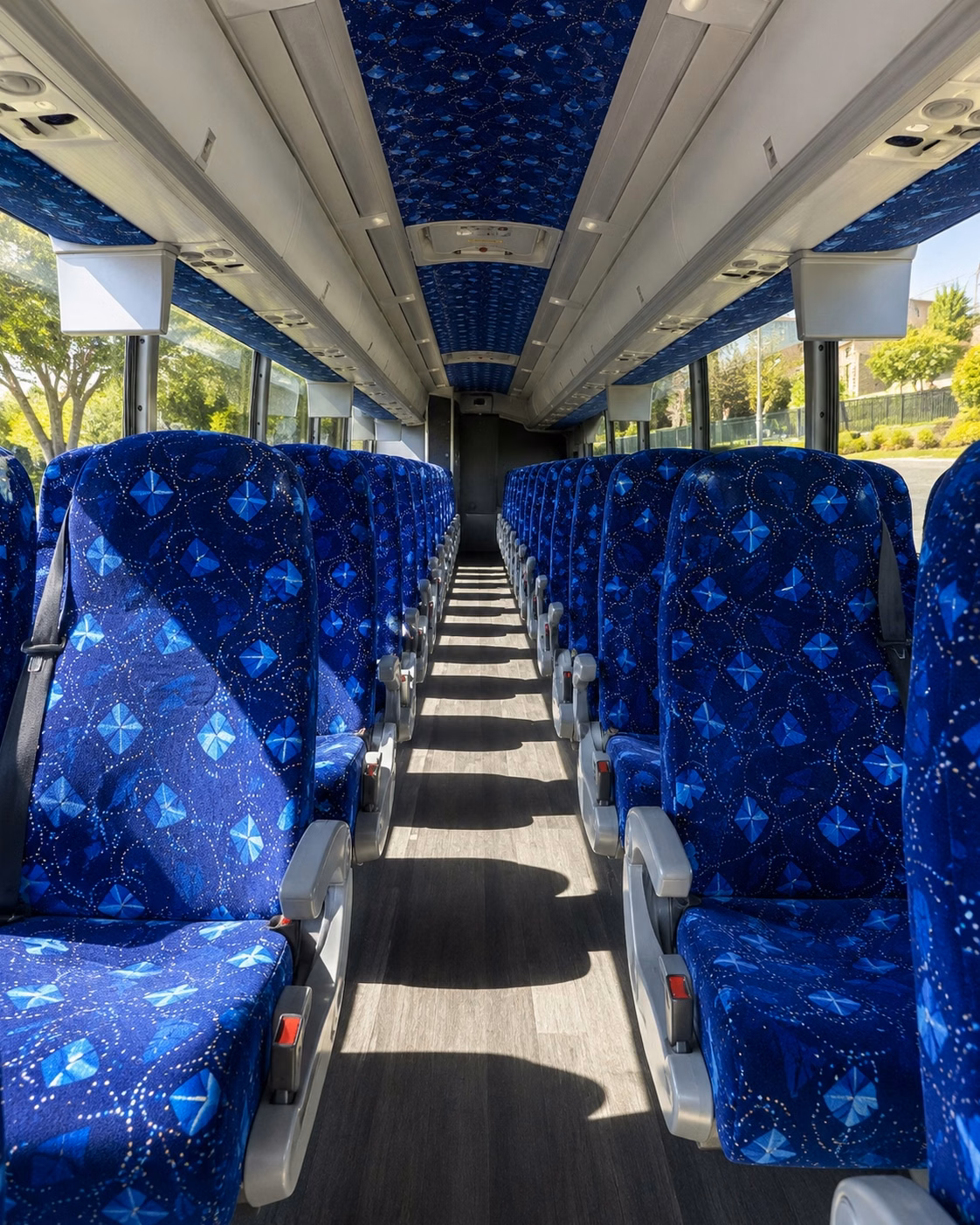 riverside charter bus interior